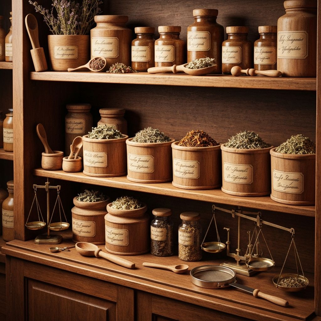 Traditional dried herbs and botanical preparations